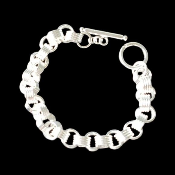 LAST ONE 925 silver rolled bracelet - Picture 1 of 3